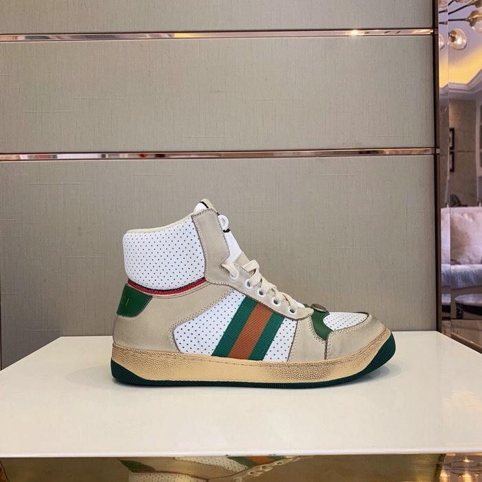 Gucci Screener Leather Sneaker Green GS21101