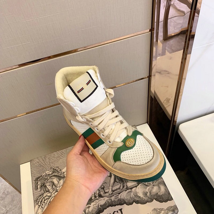 Gucci Screener Leather Sneaker Green GS21101