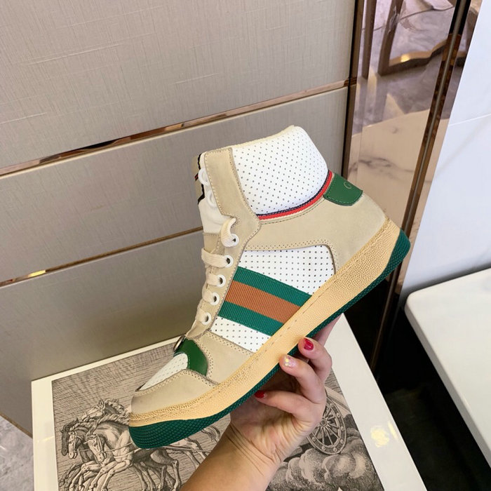 Gucci Screener Leather Sneaker Green GS21101