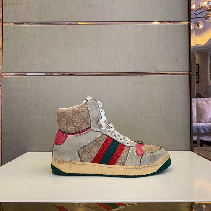 Gucci Screener Leather Sneaker Red GS21101