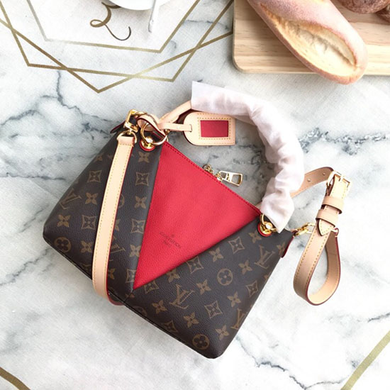 Louis Vuitton Monogram Canvas V Tote BB Red M43976