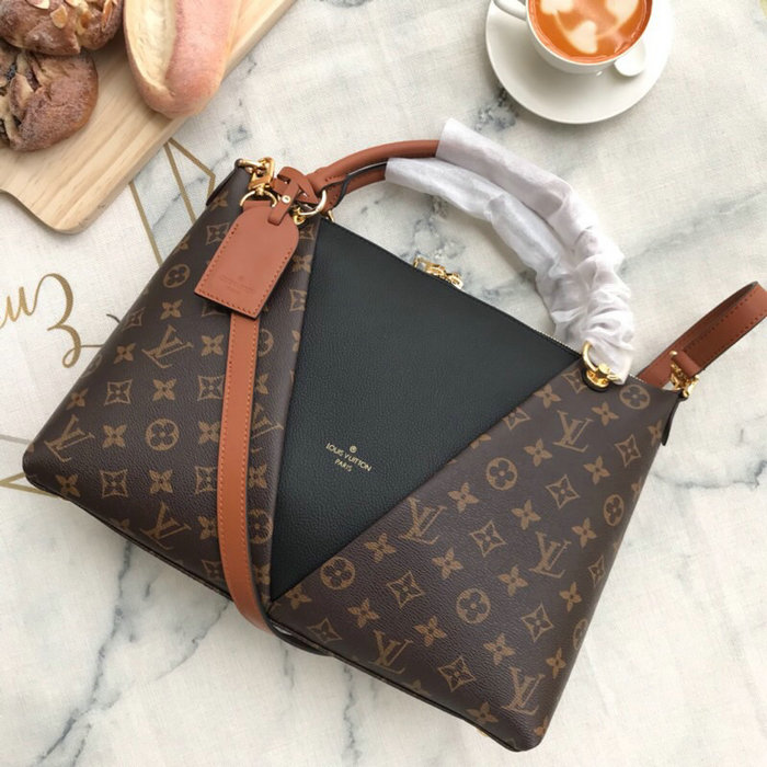 Louis Vuitton Monogram Canvas V Tote MM Black M43948