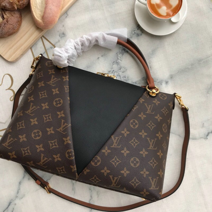 Louis Vuitton Monogram Canvas V Tote MM Black M43948