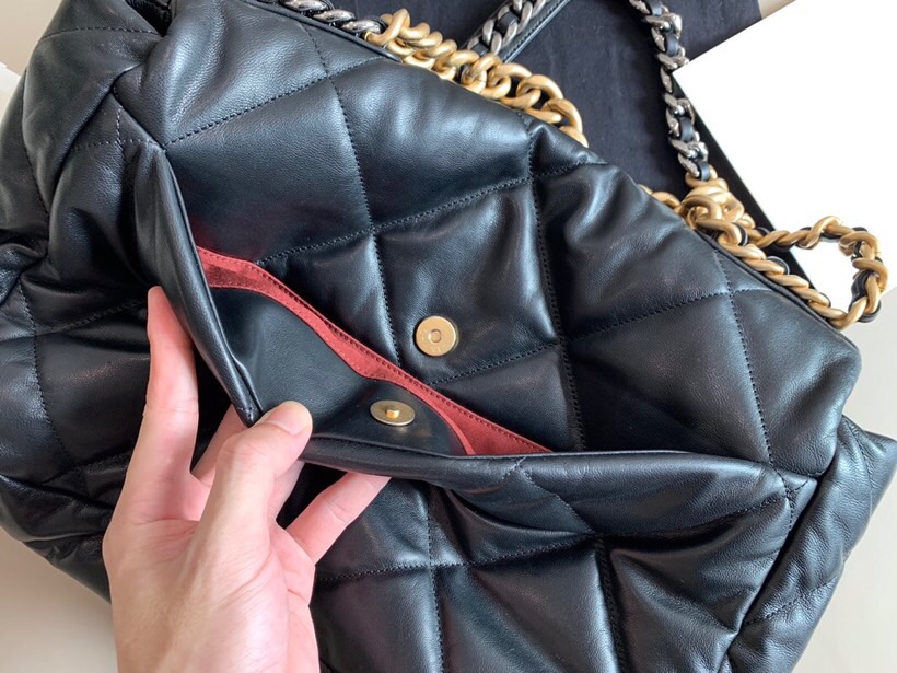 Chanel Goatskin Large Flap Bag Black A24103