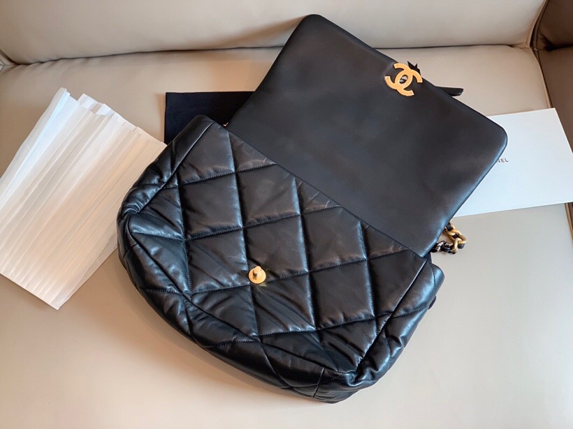 Chanel Goatskin Large Flap Bag Black A24103