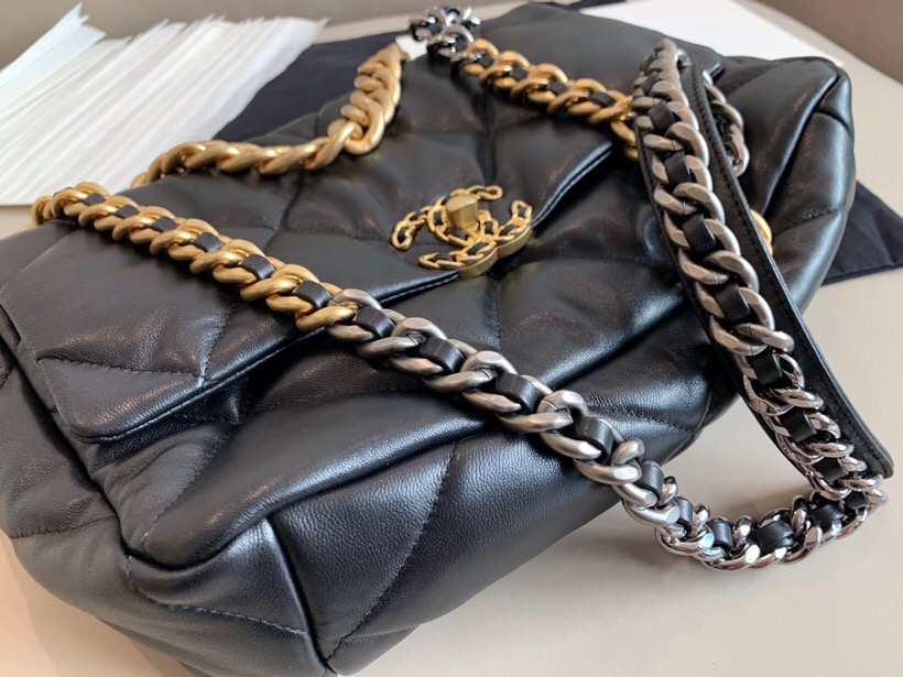 Chanel Goatskin Medium Flap Bag Black A24102