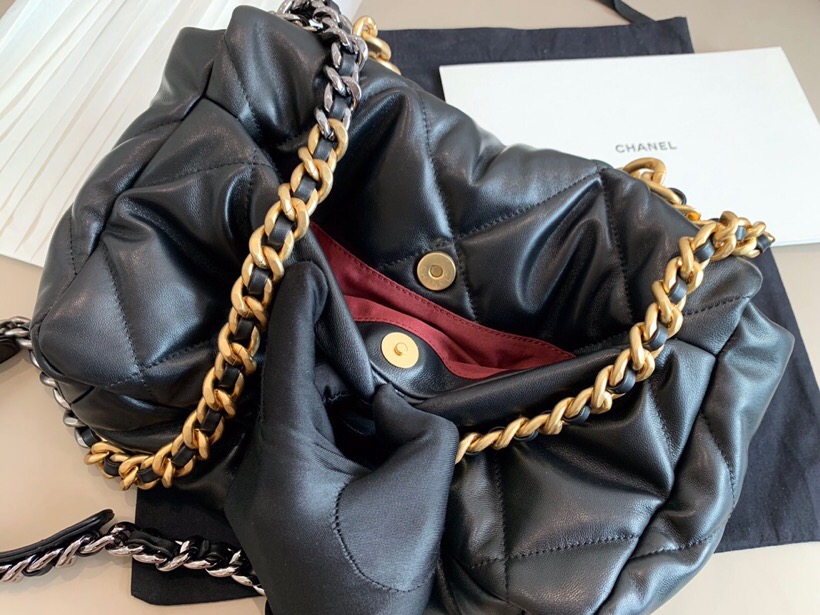 Chanel Goatskin Medium Flap Bag Black A24102