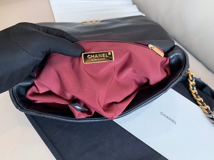 Chanel Goatskin Medium Flap Bag Black A24102