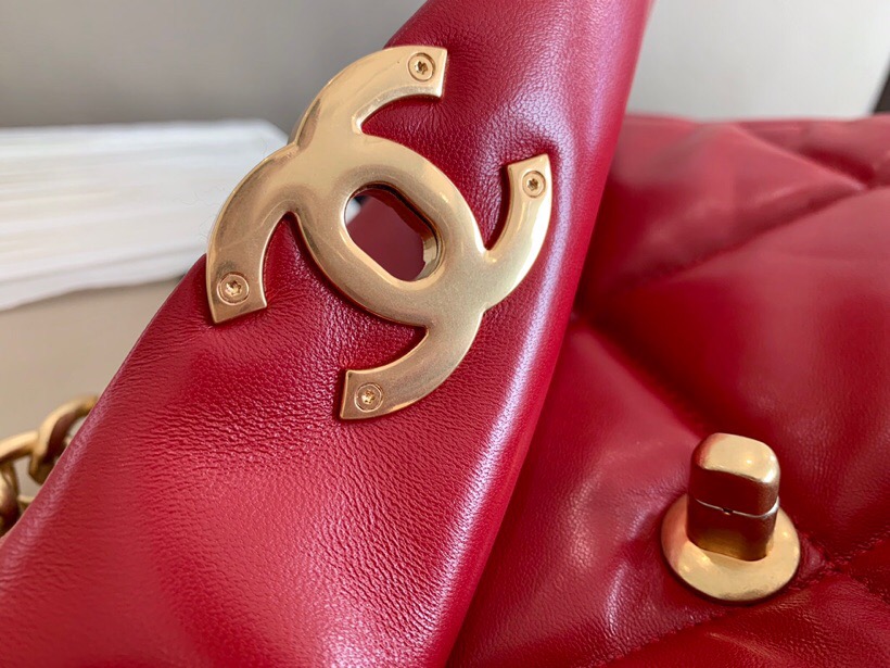 Chanel Goatskin Small Flap Bag Dark Red A24101