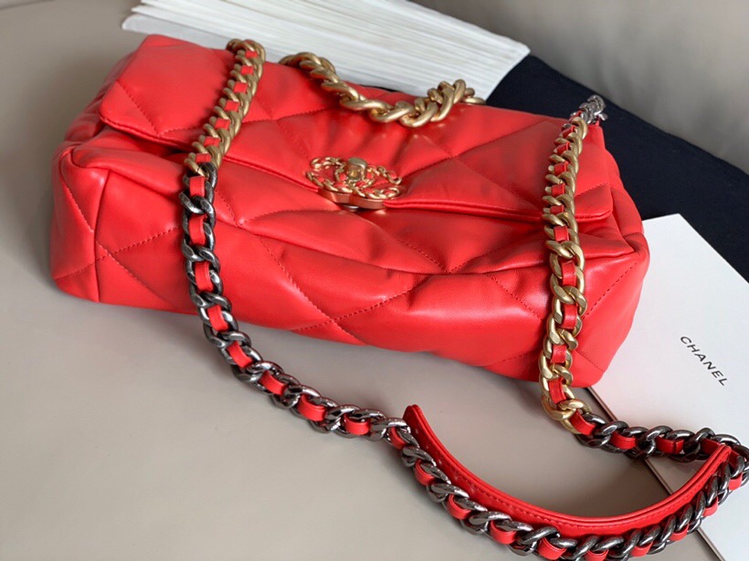 Chanel Goatskin Small Flap Bag Red A24101