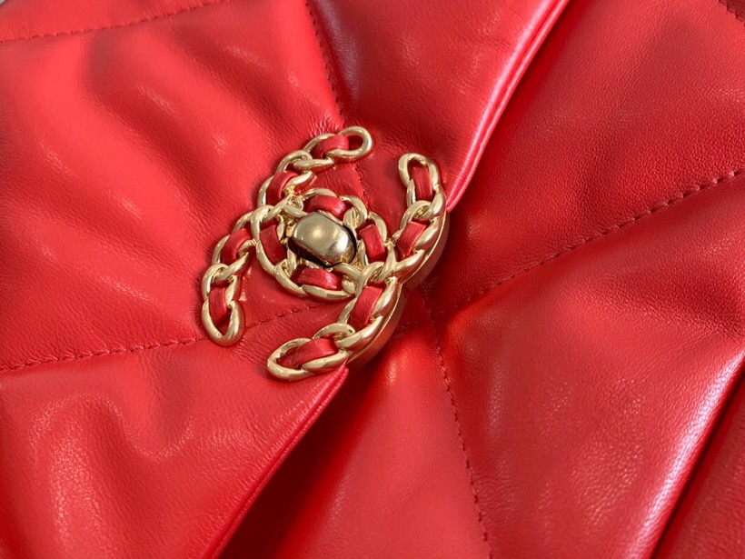 Chanel Goatskin Small Flap Bag Red A24101