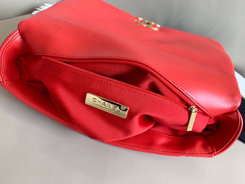 Chanel Goatskin Small Flap Bag Red A24101