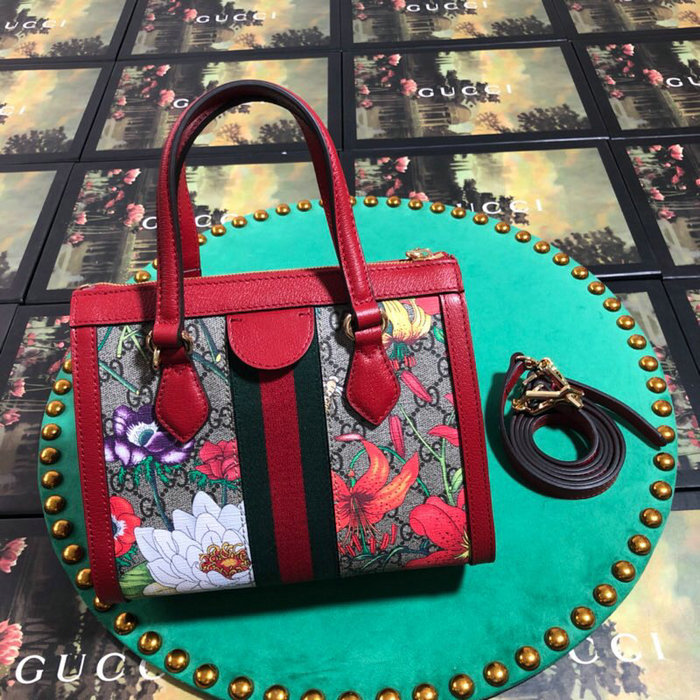 Gucci Ophidia GG Flora Small Tote Bag 547551