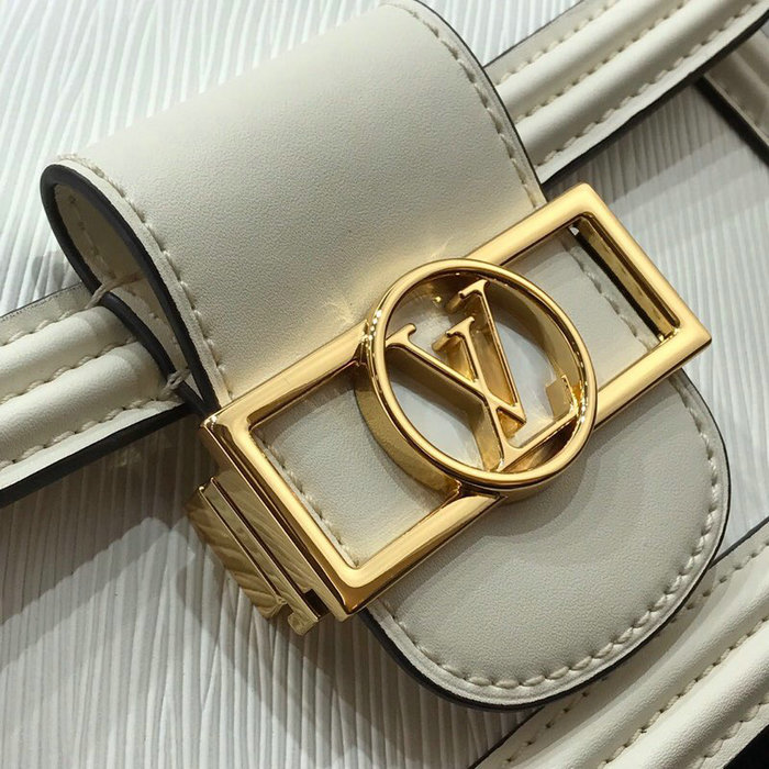 Louis Vuitton Epi Leather Mini Dauphine White M90499