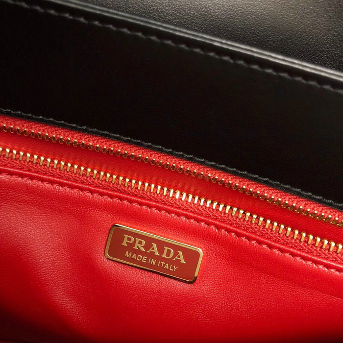 Prada Embleme Saffiano Leather Bag Black 1BD217