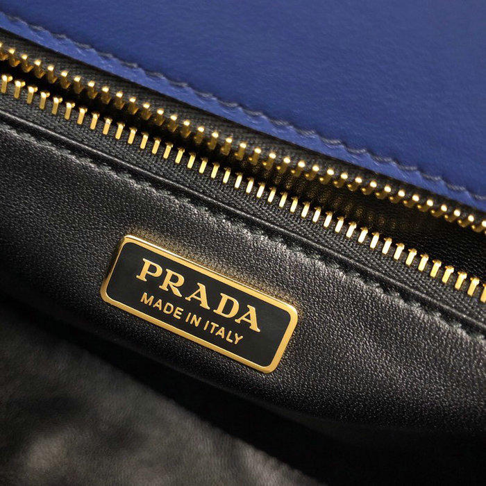 Prada Embleme Saffiano Leather Bag Blue 1BD217