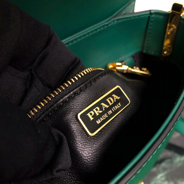 Prada Embleme Saffiano Leather Bag Green 1BD217