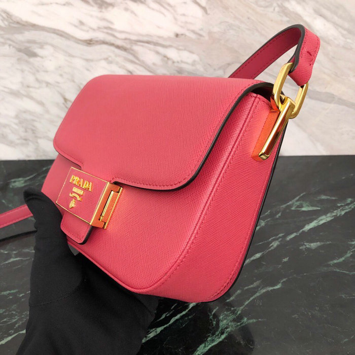 Prada Embleme Saffiano Leather Bag Pink 1BD217