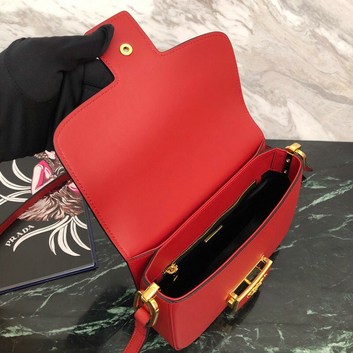Prada Embleme Saffiano Leather Bag Red 1BD217