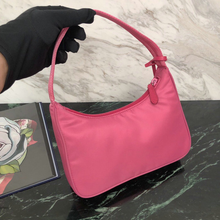 Prada Nylon Hobo Bag Pink 1NE515