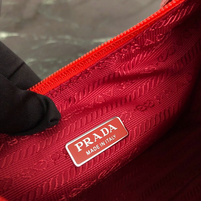 Prada Nylon Hobo Bag Red 1NE515