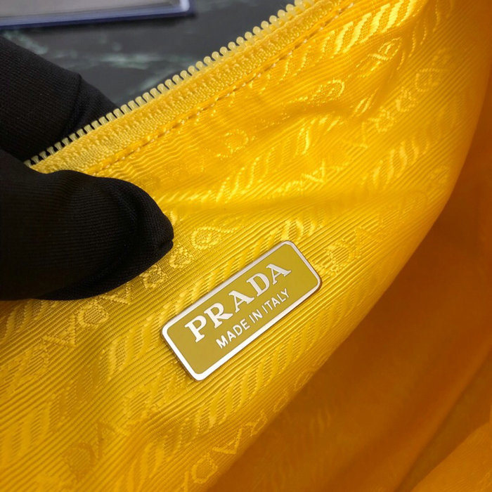 Prada Nylon Hobo Bag Yellow 1NE515