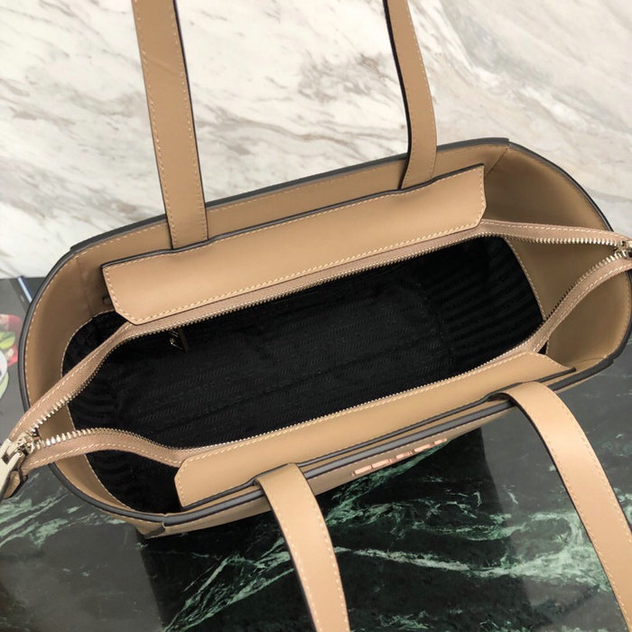 Prada Saffiano Leather Tote Bag Beige 1BG288