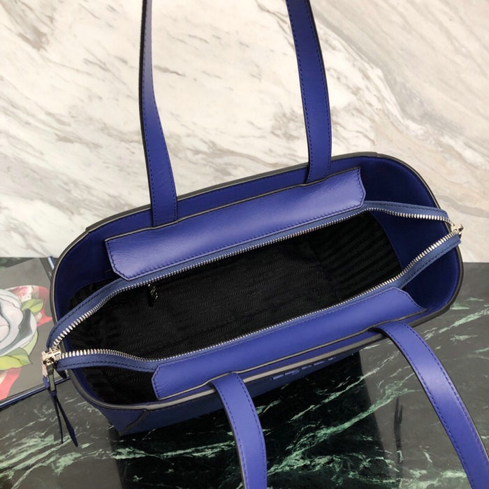 Prada Saffiano Leather Tote Bag Blue 1BG288