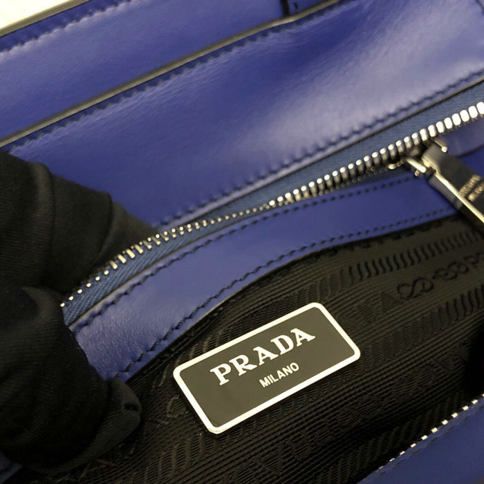 Prada Saffiano Leather Tote Bag Blue 1BG288