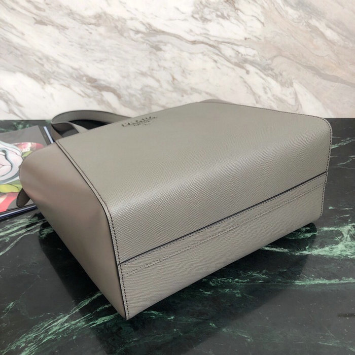 Prada Saffiano Leather Tote Bag Grey 1BG288