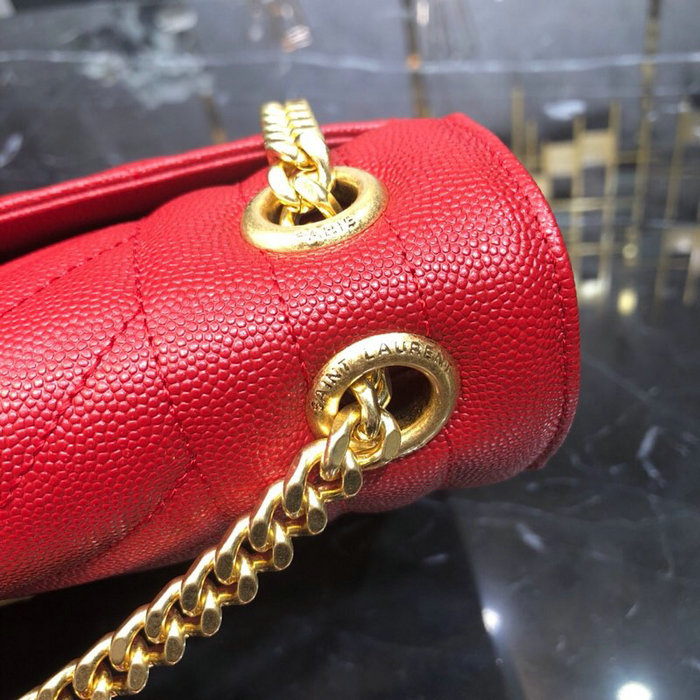 Saint Laurent Envelope Large Bag Red 487198