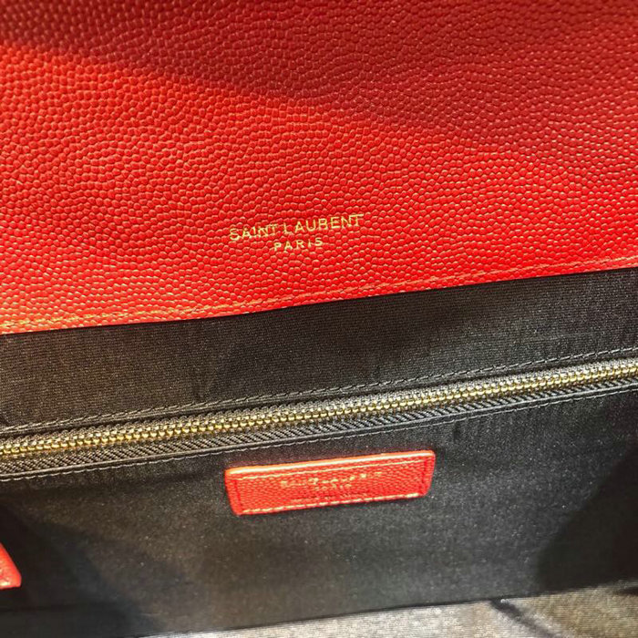 Saint Laurent Envelope Large Bag Red 487198