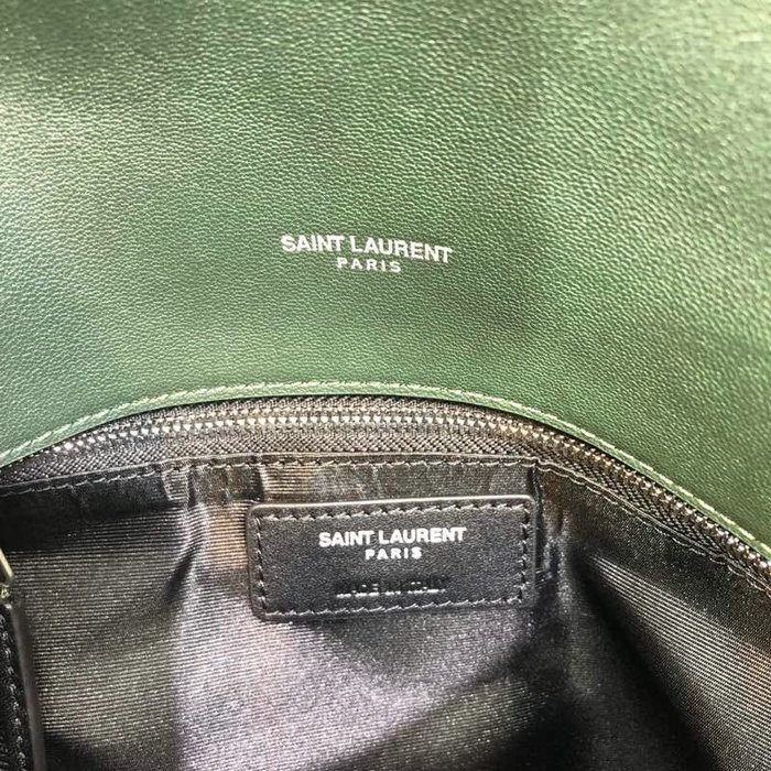 Saint Laurent Loulou Puffer Small Bag Green 577476