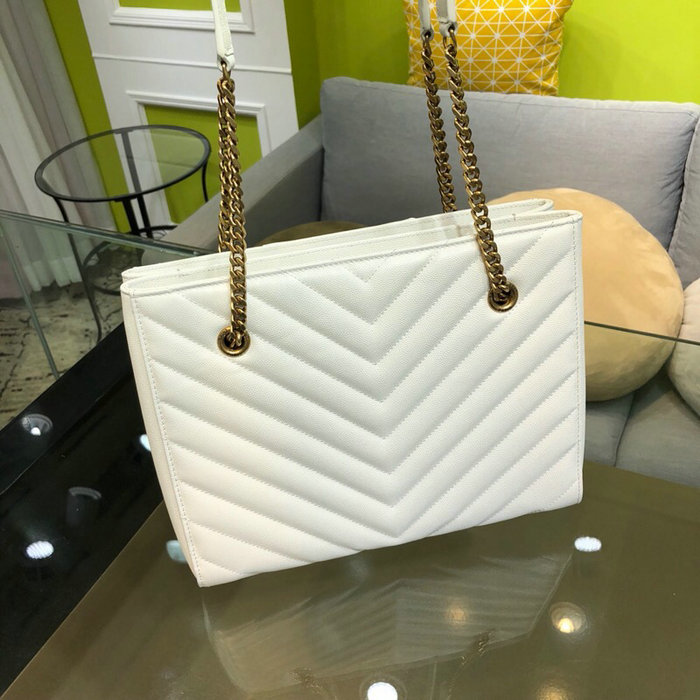 Saint Laurent Tribeca Small Shopping Bag White 568865