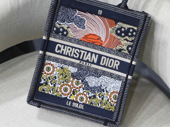 Dior Embroidered Canvas Book Tote Bag D11121