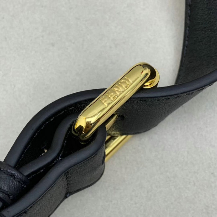 Fendi Calfskin Belt Bag Black F593D