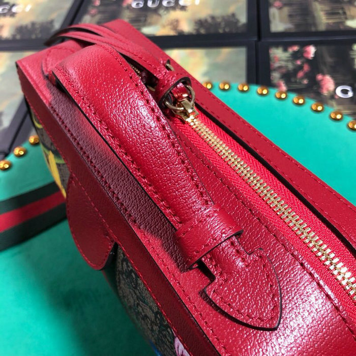 Gucci Ophidia GG Flora Small Shoulder Bag Red 550622