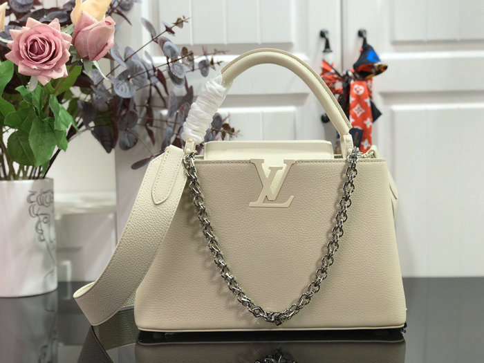 Louis Vuitton Taurillon Leather White M94586