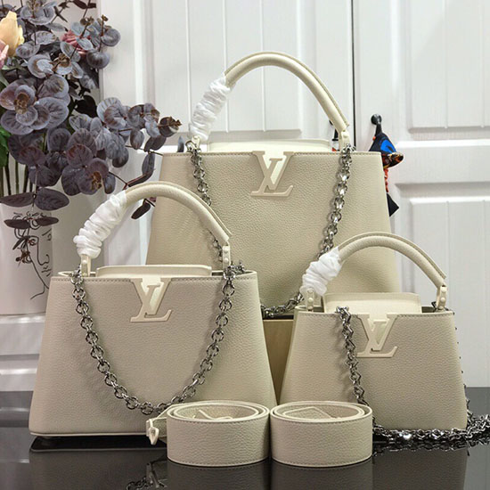 Louis Vuitton Taurillon Leather White M94586