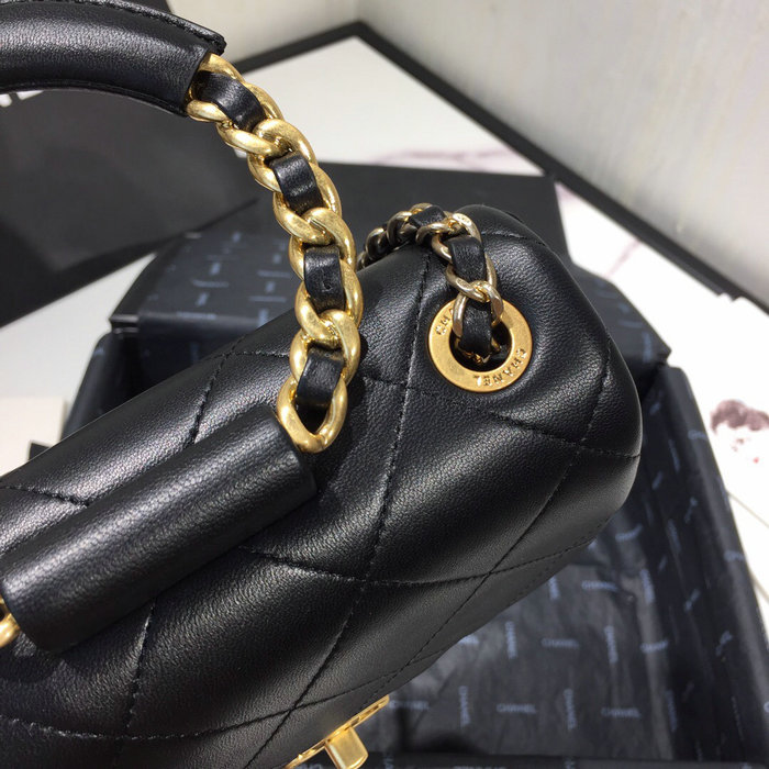 Chanel Lambskin Small Flap Bag Black AS1357