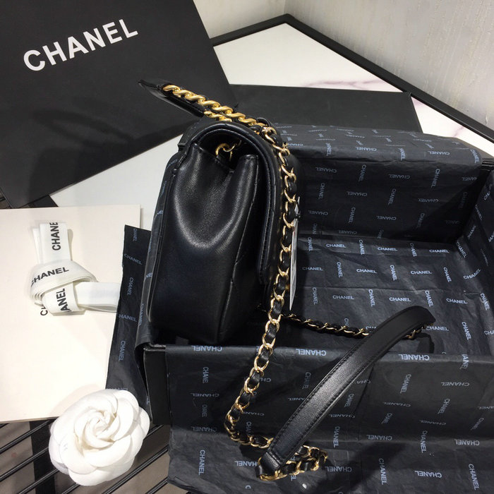 Chanel Lambskin Small Flap Bag Black AS1357