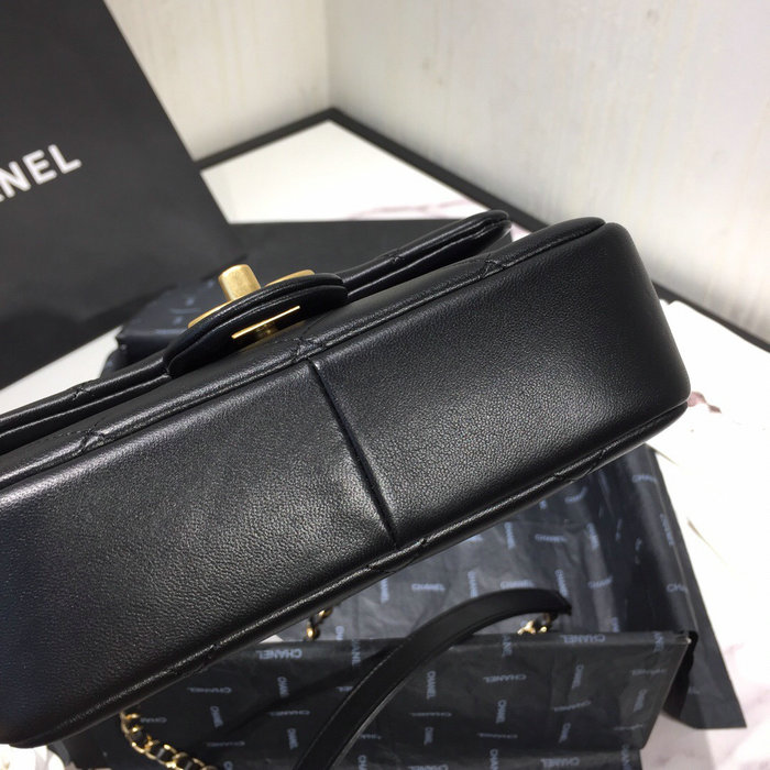 Chanel Lambskin Small Flap Bag Black AS1357