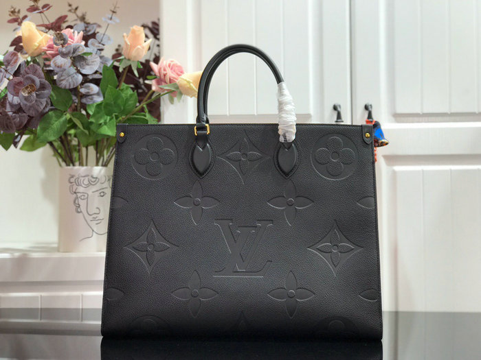 Louis Vuitton Monogram Empreinte Onthego Black M44925