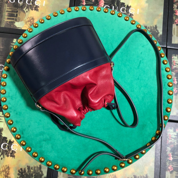 Gucci 1955 Horsebit Bucket Bag Blue 602118