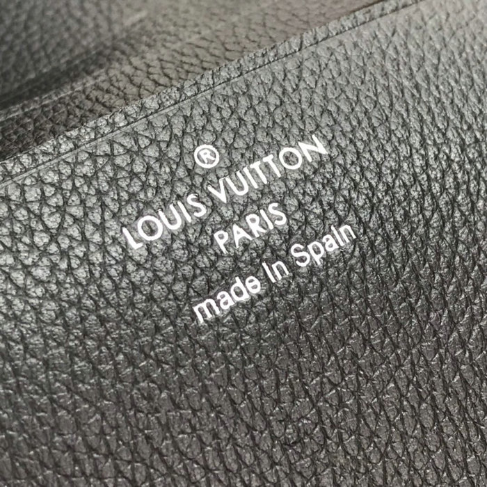 Louis Vuitton Grained Calfskin Nano Lockme Bucket Noir M68709
