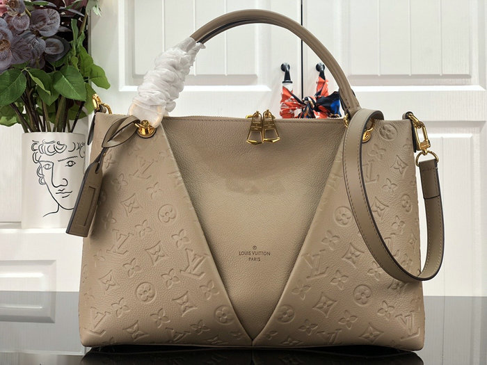 Louis Vuitton Monogram Empreinte V Tote MM Tourterelle Grey M44397