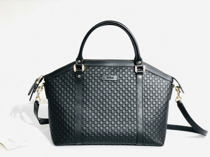 Gucci Leather Micro GG Guccissima Bag 341503
