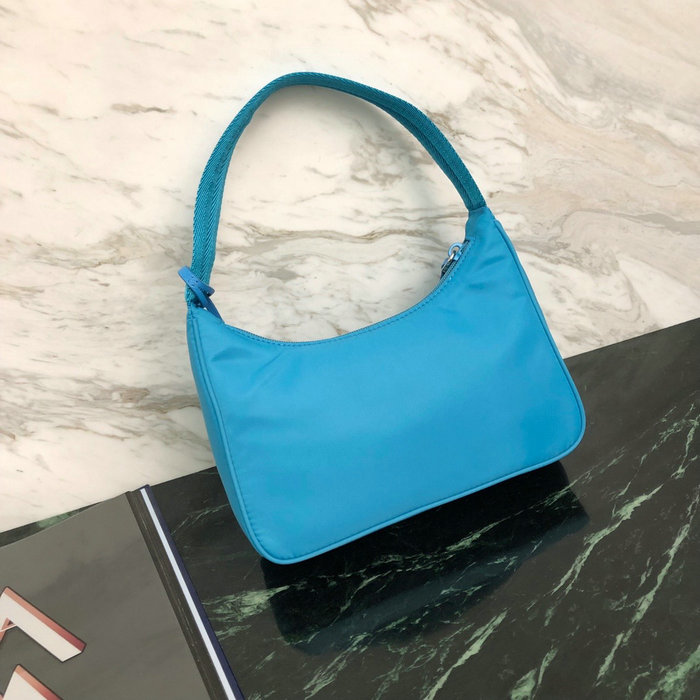Prada Nylon Hobo Bag Blue 1NE515