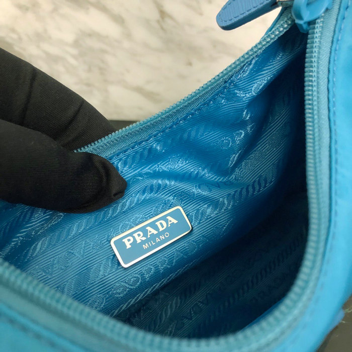 Prada Nylon Hobo Bag Blue 1NE515