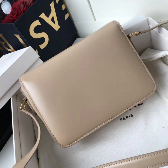 Celine Medium Triomphe Bag in Shiny Calfskin Cream C03081